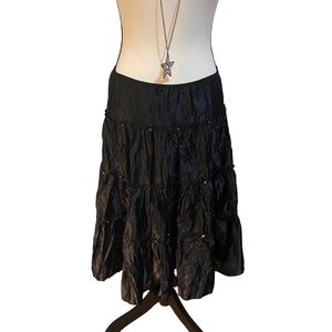 Delia’s Black Crinkle Skirt ⋆｡‧₊°♱༺𓆩❦︎𓆪༻♱༉‧₊˚.